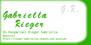 gabriella rieger business card